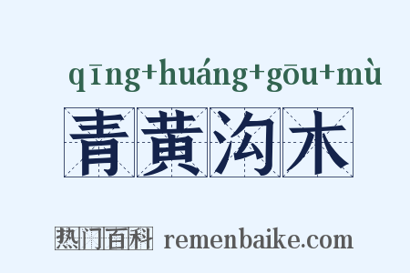 青黄沟木是什么意思的图片